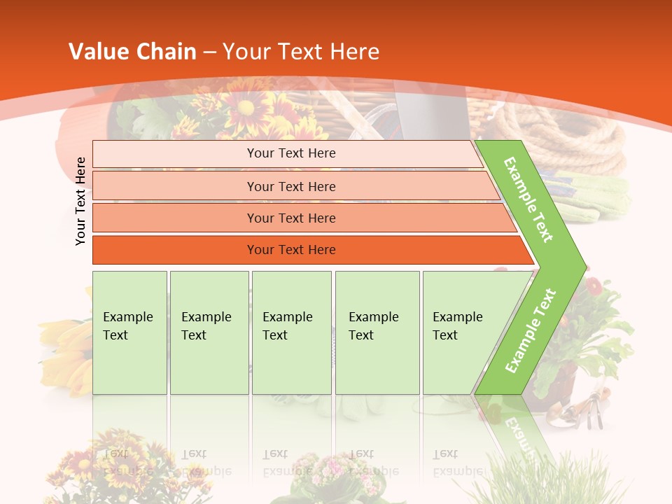 Grass White Leaf PowerPoint Template