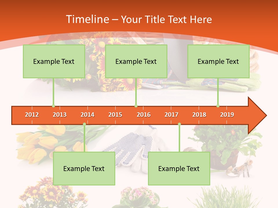 Grass White Leaf PowerPoint Template