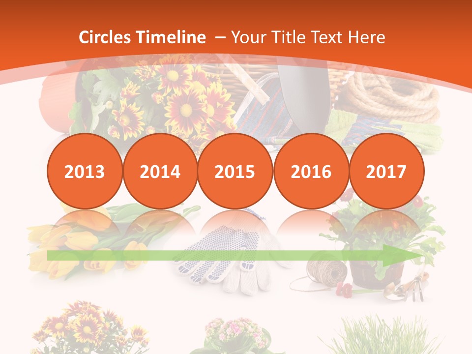 Grass White Leaf PowerPoint Template