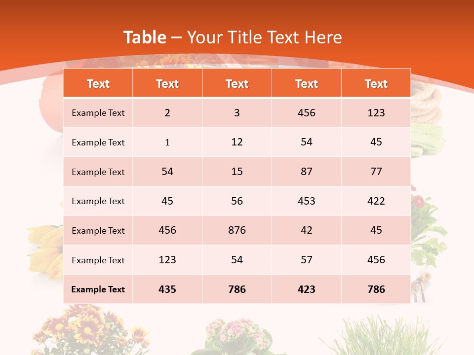 Grass White Leaf PowerPoint Template