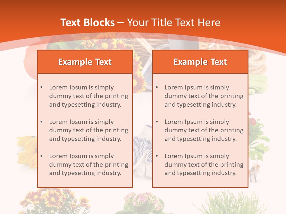 Grass White Leaf PowerPoint Template