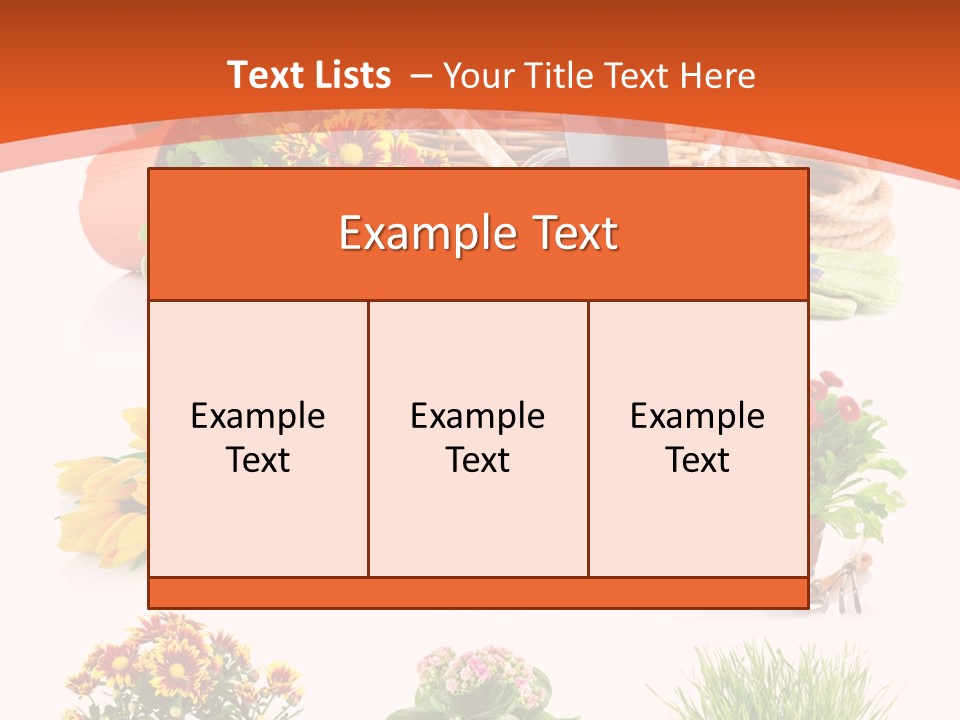 Grass White Leaf PowerPoint Template