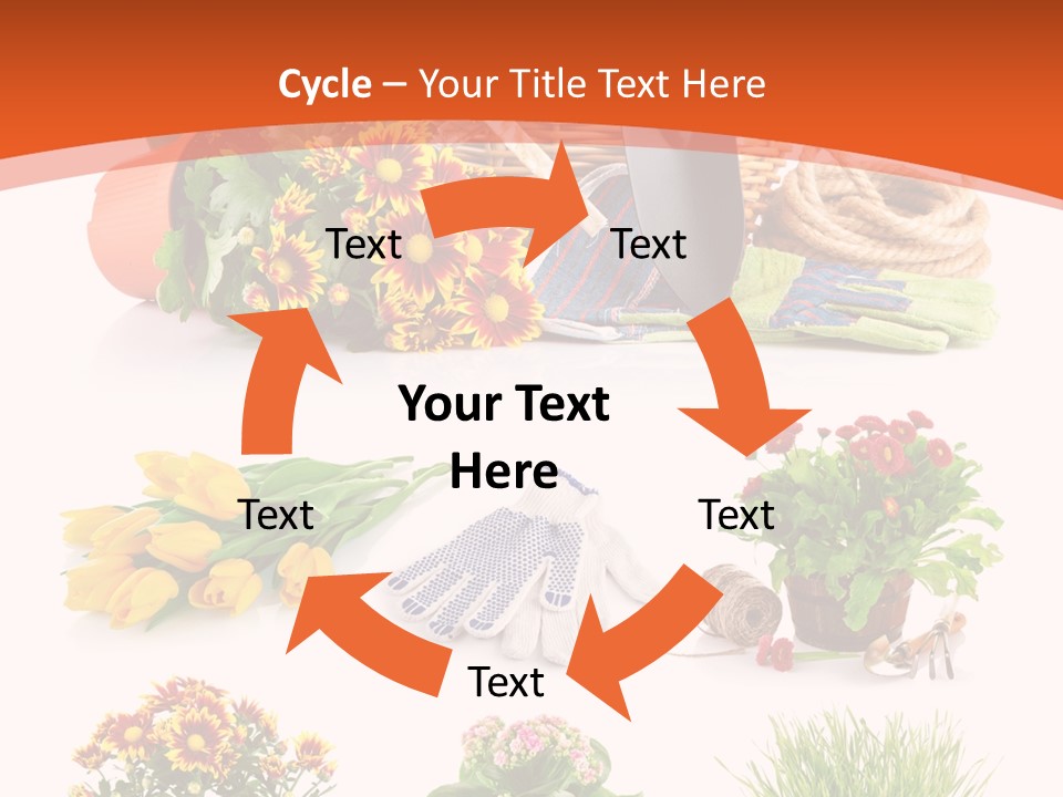 Grass White Leaf PowerPoint Template