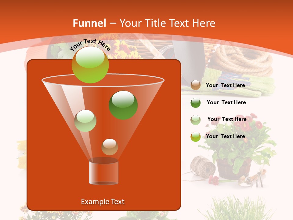 Grass White Leaf PowerPoint Template