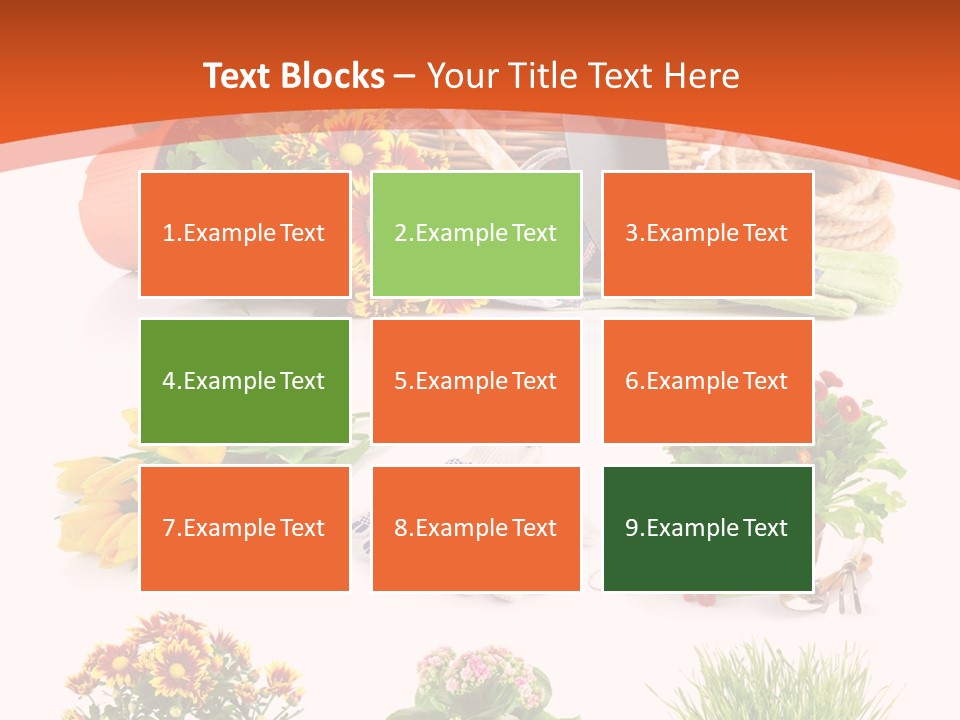 Grass White Leaf PowerPoint Template