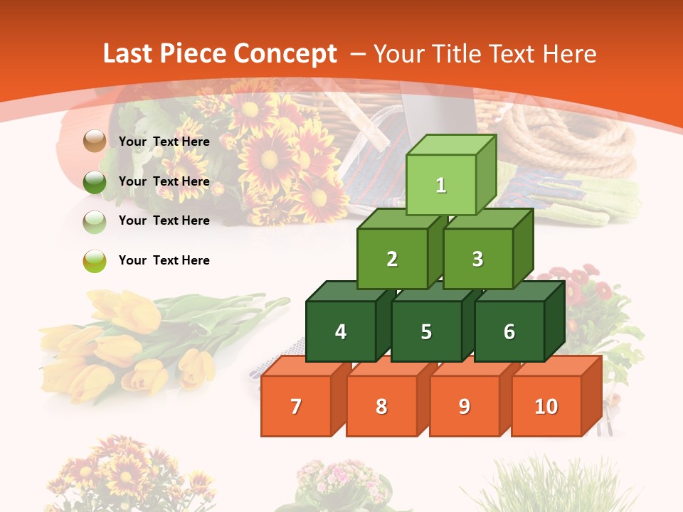 Grass White Leaf PowerPoint Template