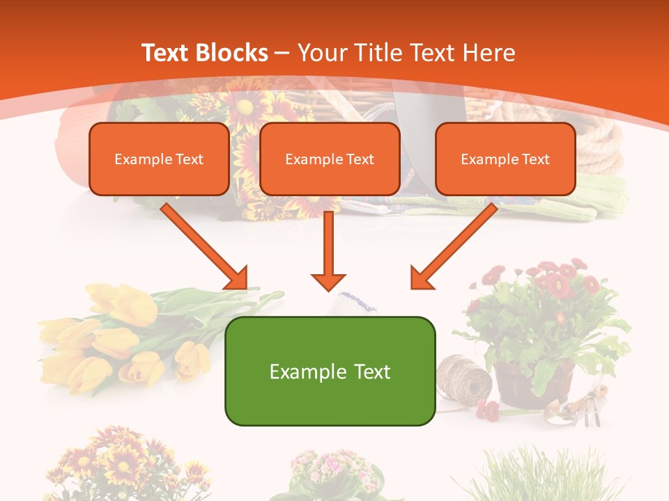 Grass White Leaf PowerPoint Template