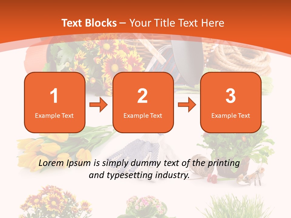 Grass White Leaf PowerPoint Template