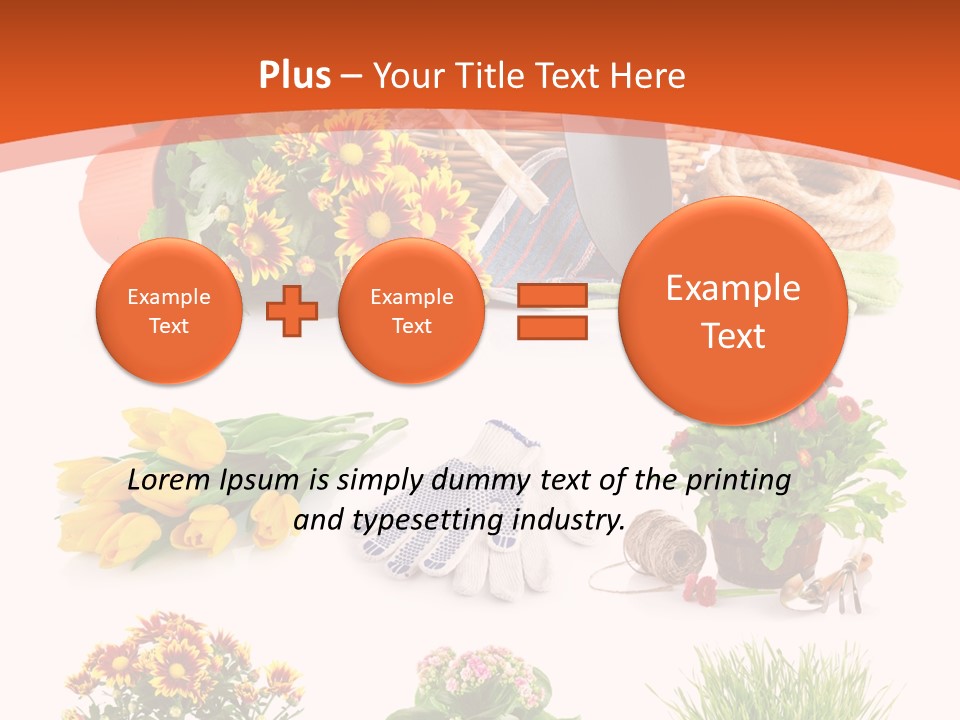 Grass White Leaf PowerPoint Template