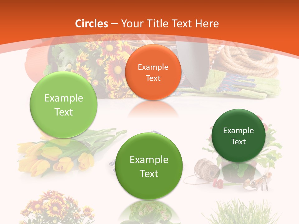 Grass White Leaf PowerPoint Template