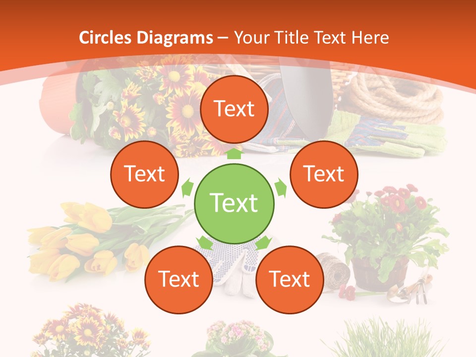 Grass White Leaf PowerPoint Template