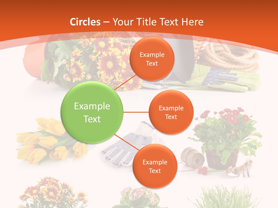 Grass White Leaf PowerPoint Template