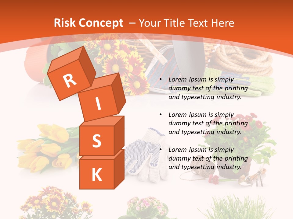 Grass White Leaf PowerPoint Template