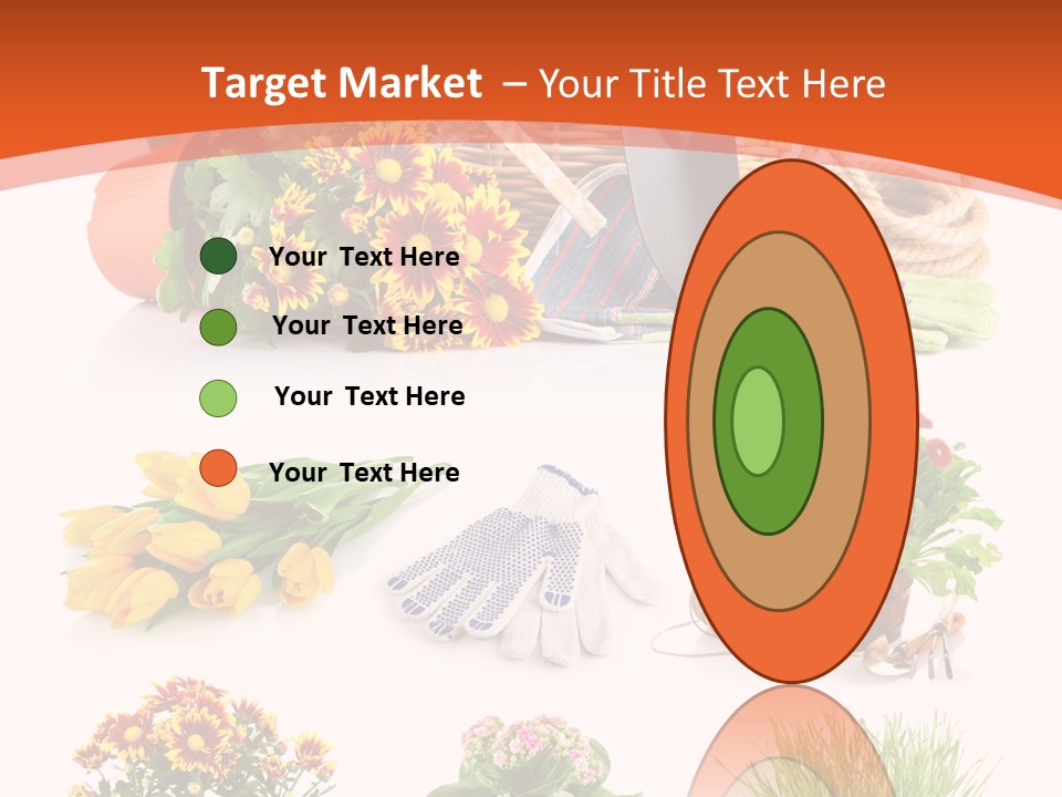 Grass White Leaf PowerPoint Template