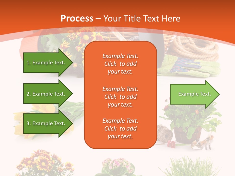 Grass White Leaf PowerPoint Template