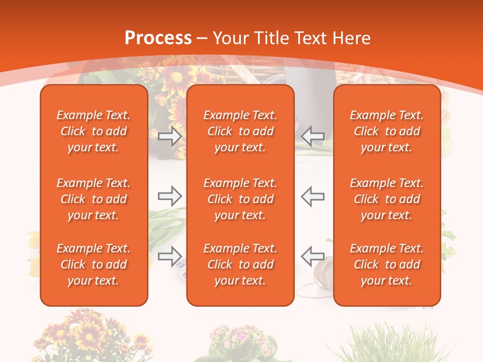 Grass White Leaf PowerPoint Template