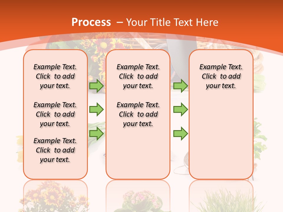 Grass White Leaf PowerPoint Template