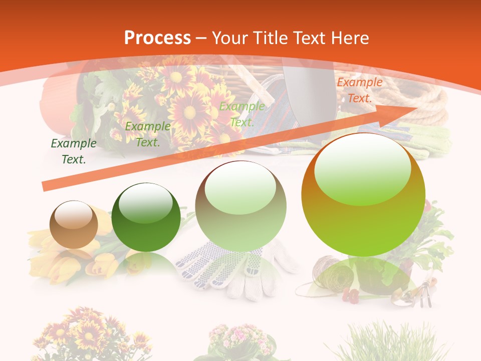 Grass White Leaf PowerPoint Template