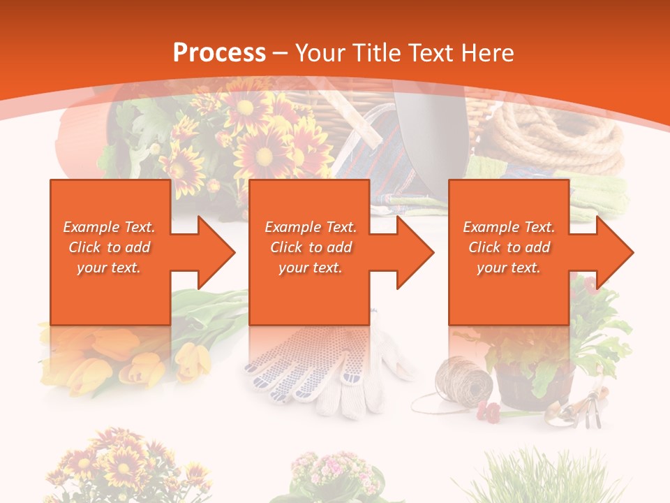 Grass White Leaf PowerPoint Template