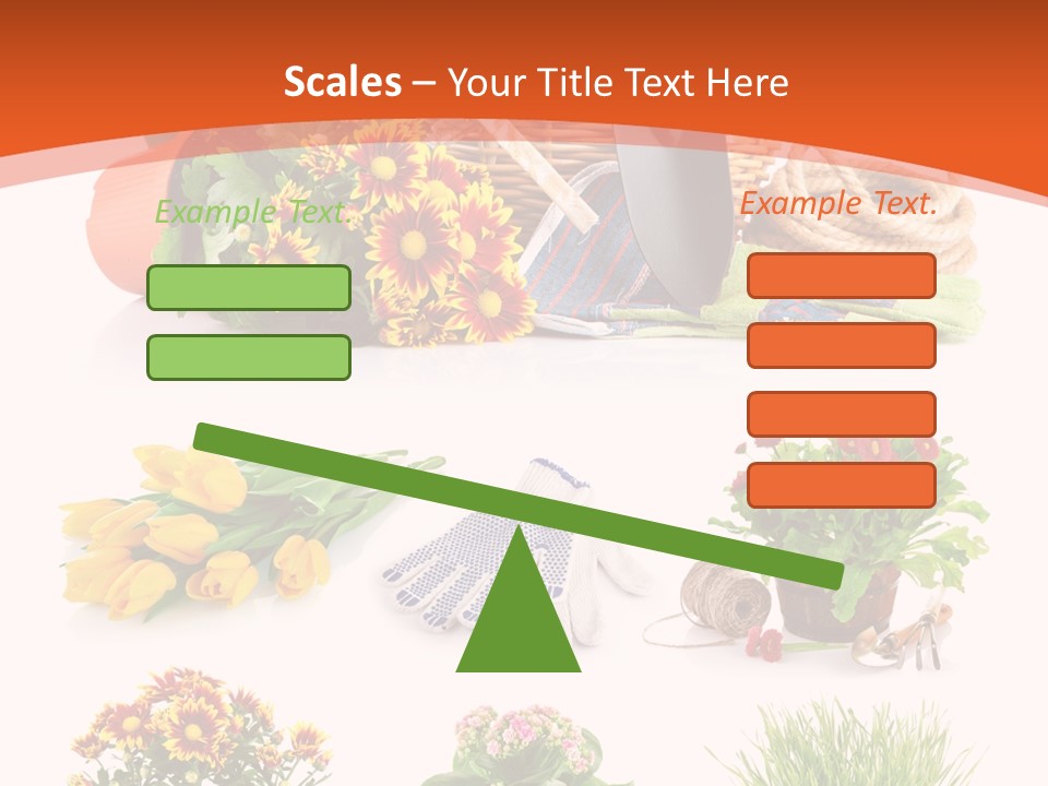 Grass White Leaf PowerPoint Template