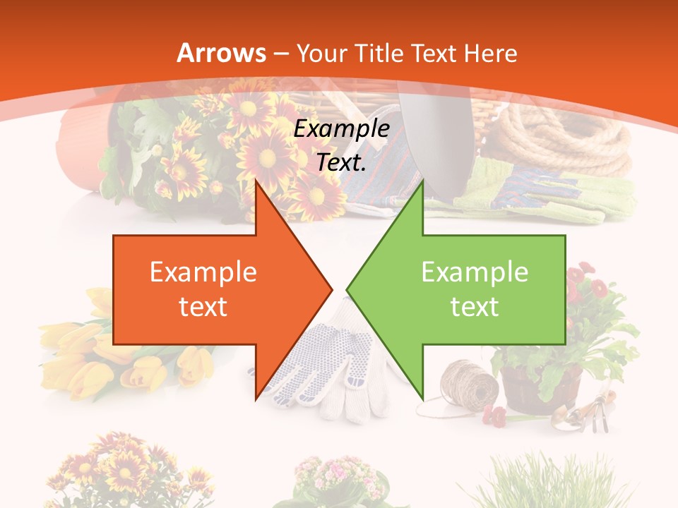 Grass White Leaf PowerPoint Template