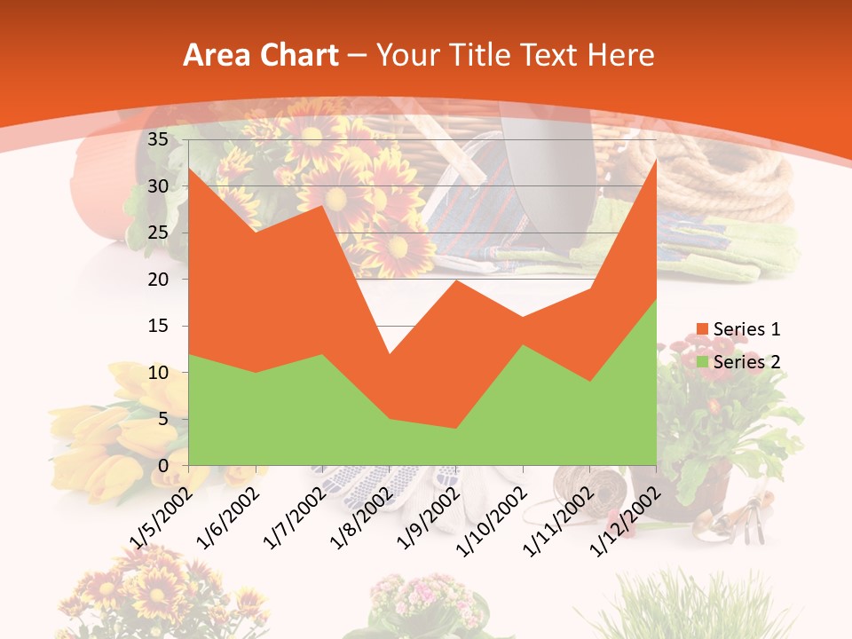 Grass White Leaf PowerPoint Template