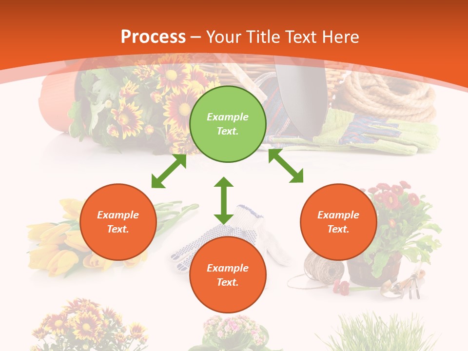 Grass White Leaf PowerPoint Template