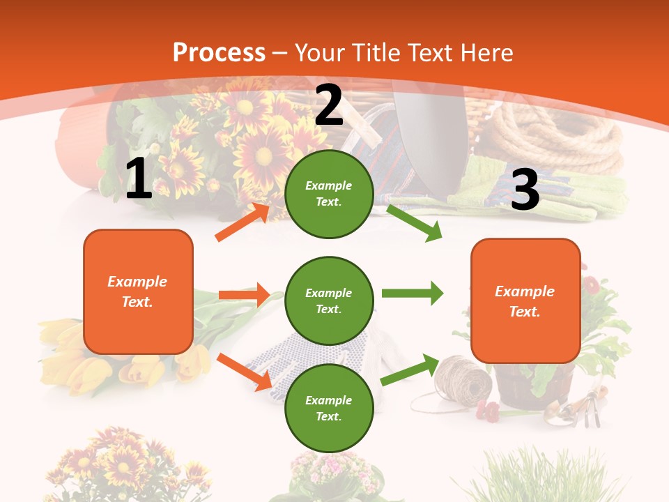 Grass White Leaf PowerPoint Template