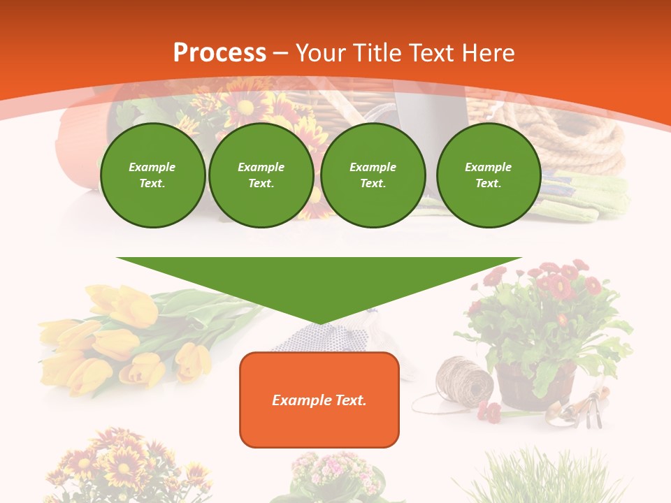 Grass White Leaf PowerPoint Template