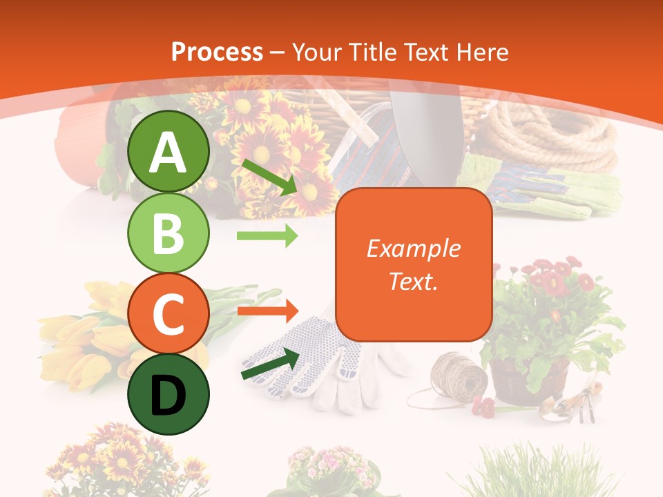 Grass White Leaf PowerPoint Template