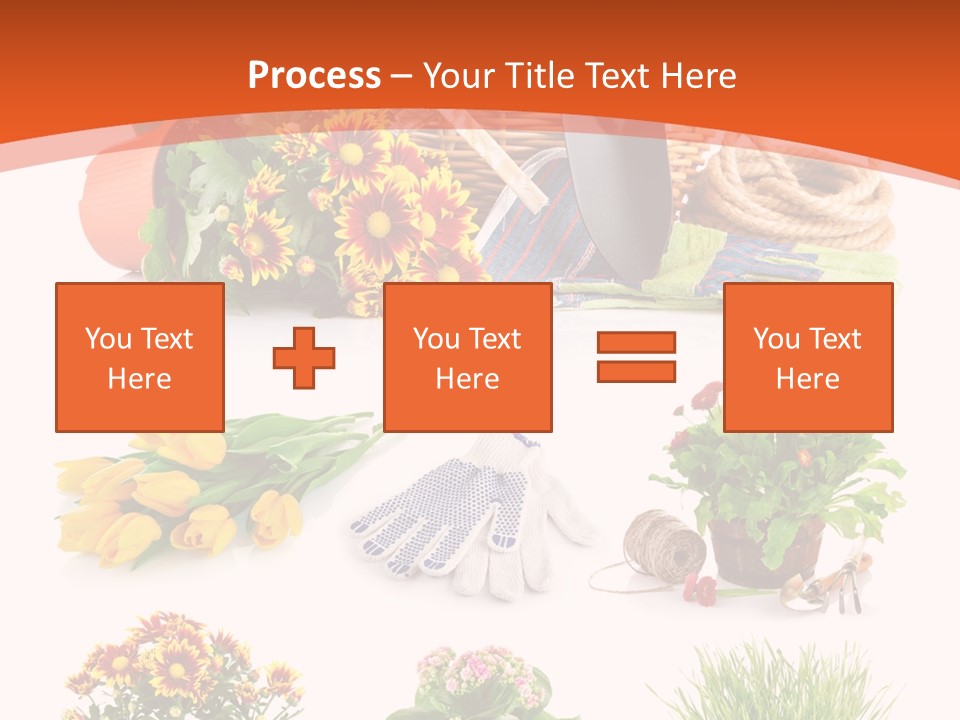 Grass White Leaf PowerPoint Template