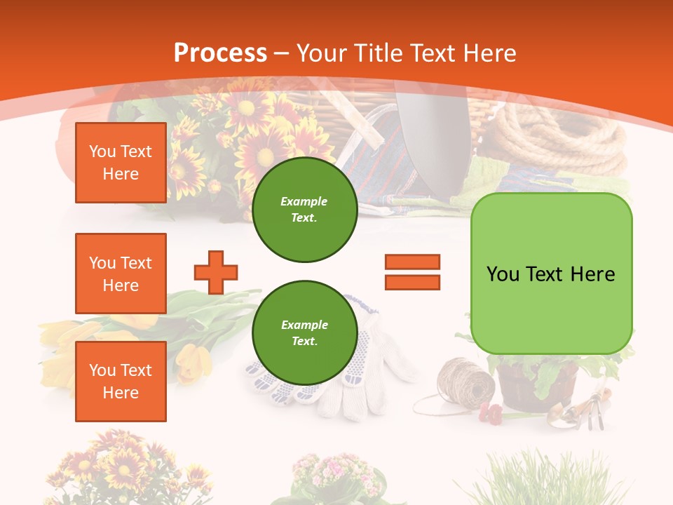Grass White Leaf PowerPoint Template