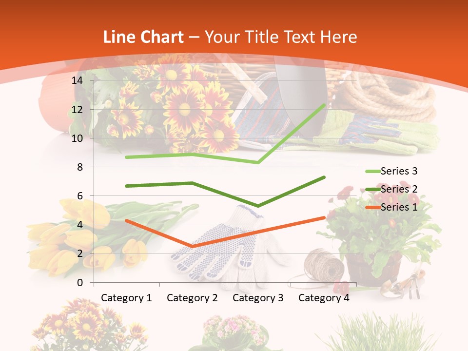 Grass White Leaf PowerPoint Template