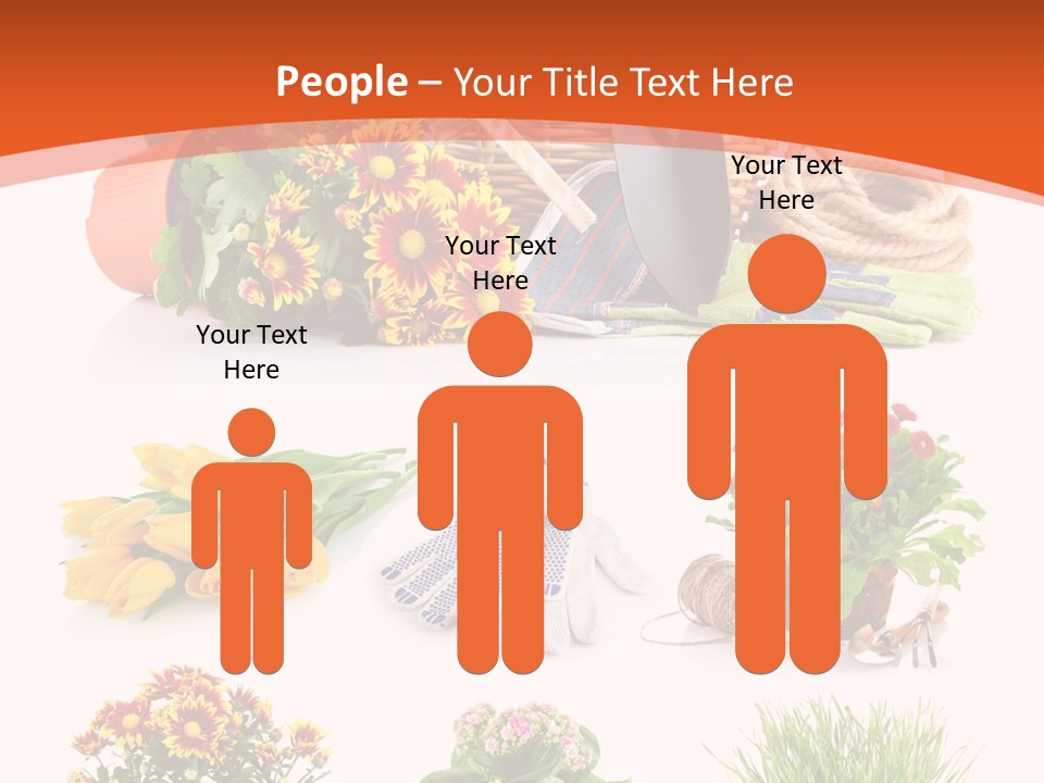 Grass White Leaf PowerPoint Template