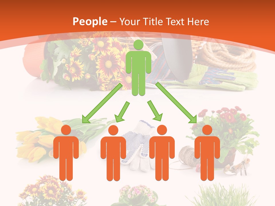 Grass White Leaf PowerPoint Template