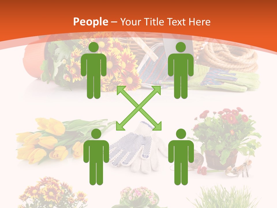 Grass White Leaf PowerPoint Template