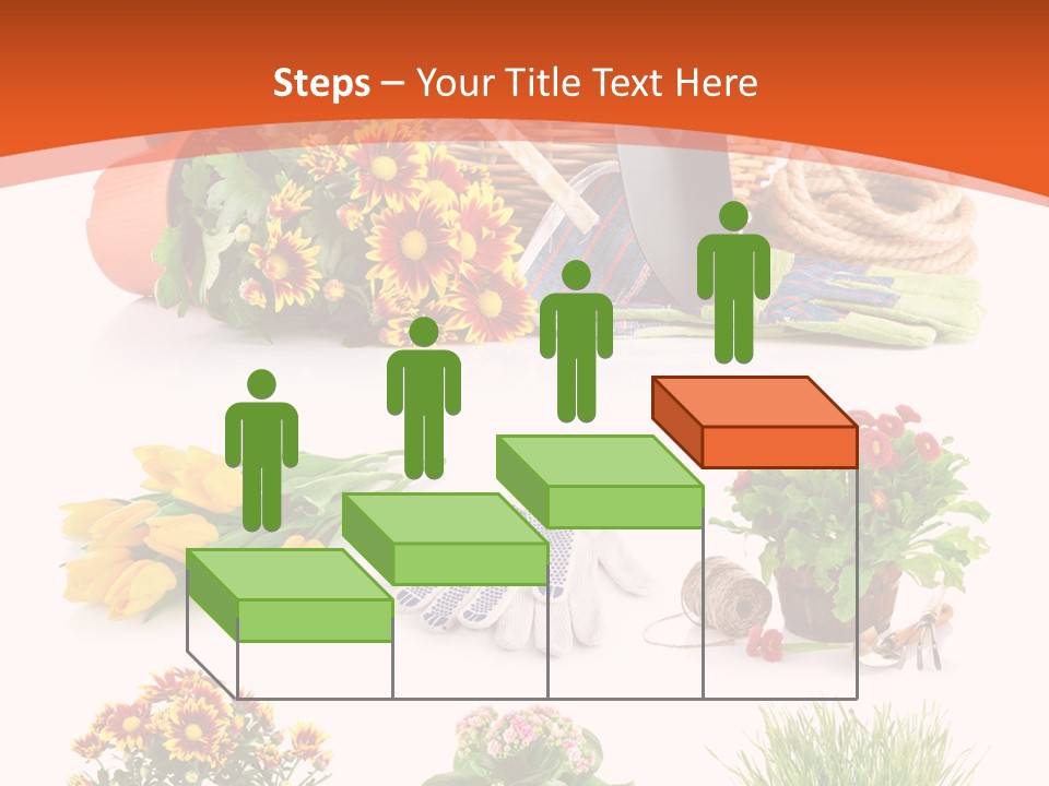 Grass White Leaf PowerPoint Template