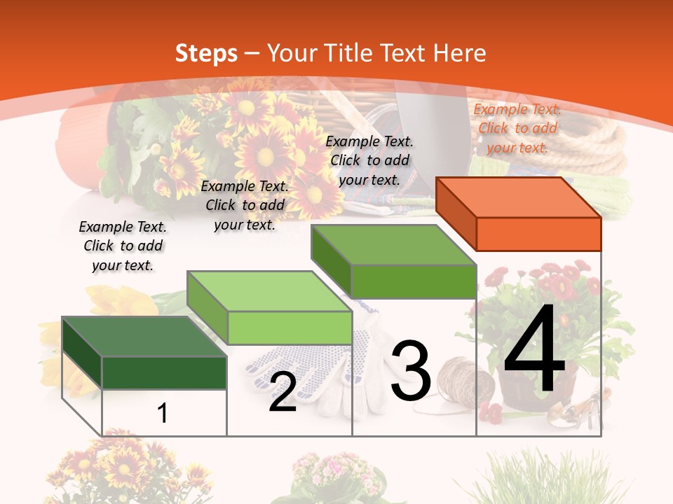 Grass White Leaf PowerPoint Template