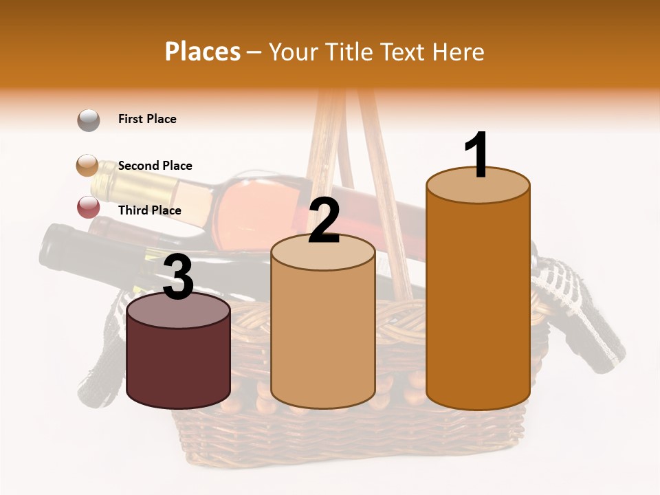 Winemaking Bottle Picnic PowerPoint Template