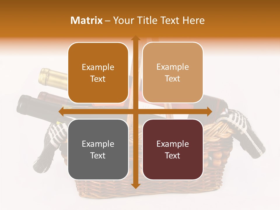 Winemaking Bottle Picnic PowerPoint Template