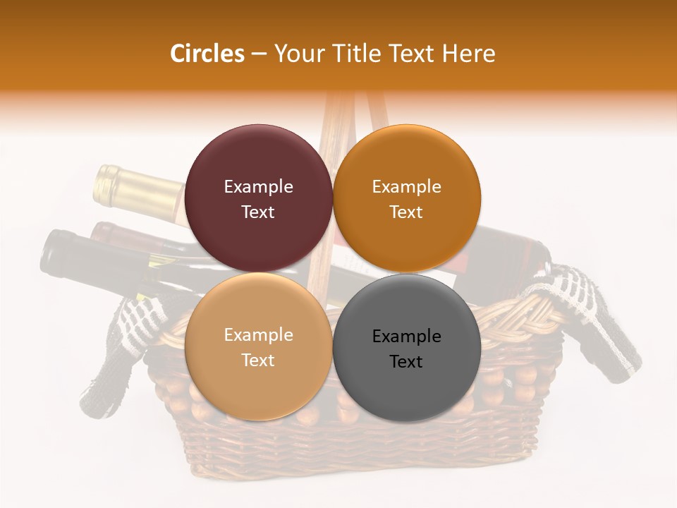 Winemaking Bottle Picnic PowerPoint Template