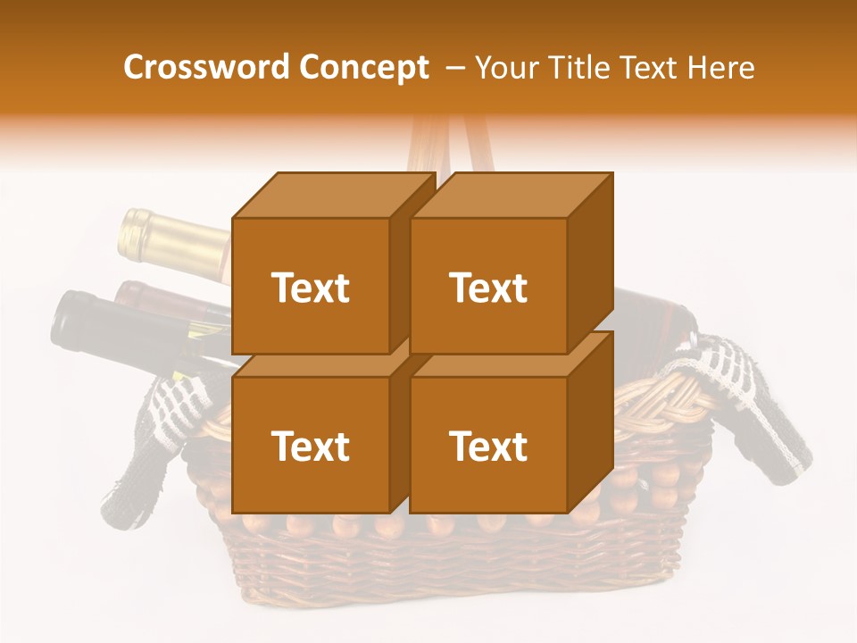 Winemaking Bottle Picnic PowerPoint Template