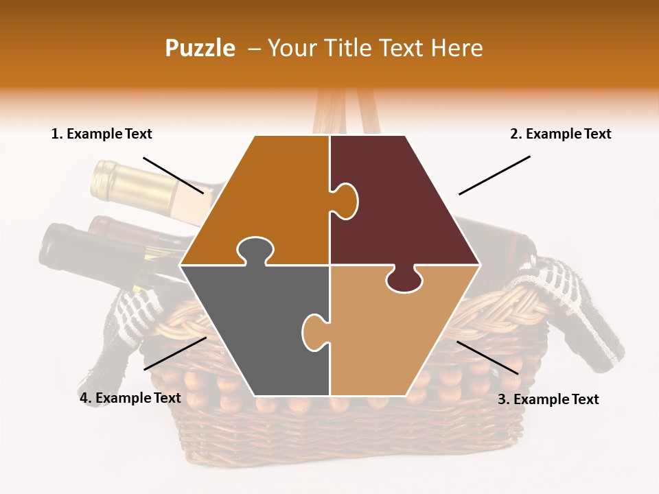 Winemaking Bottle Picnic PowerPoint Template