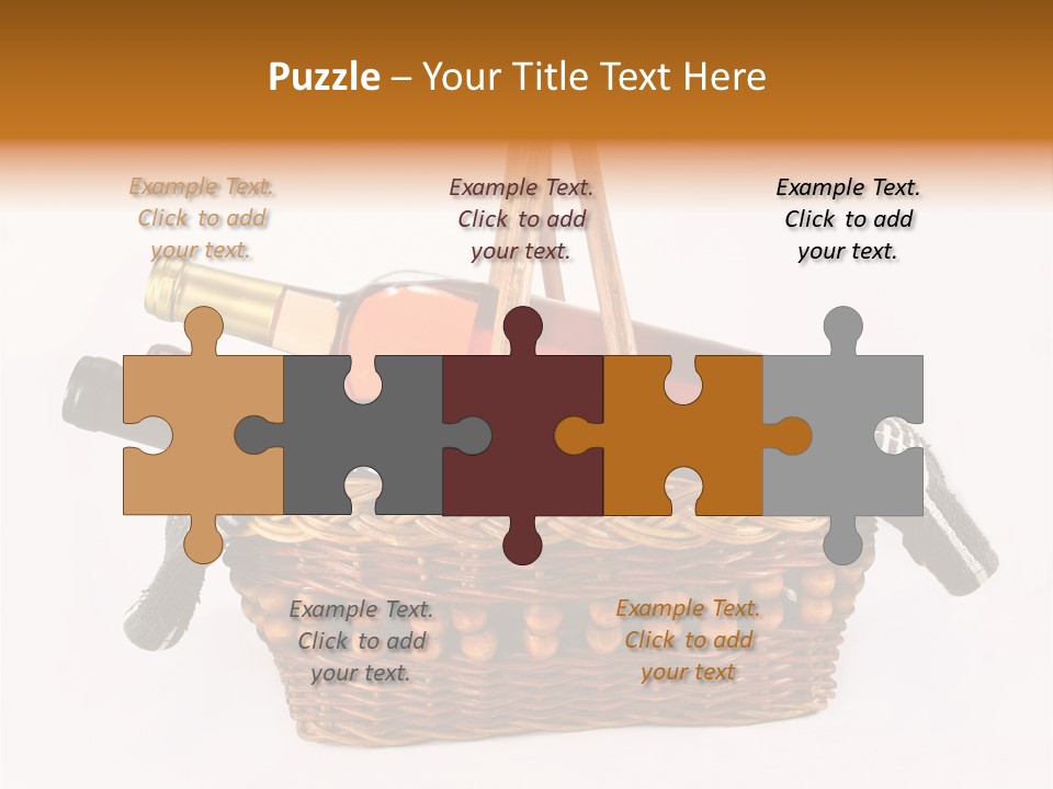 Winemaking Bottle Picnic PowerPoint Template