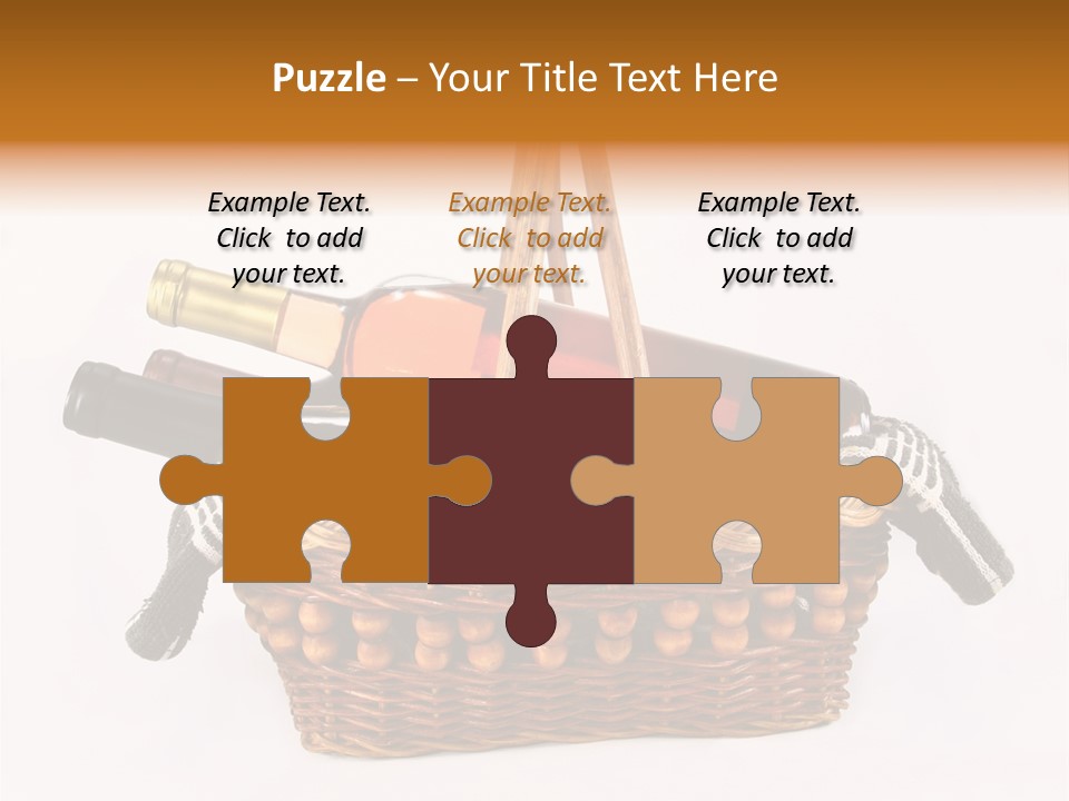 Winemaking Bottle Picnic PowerPoint Template