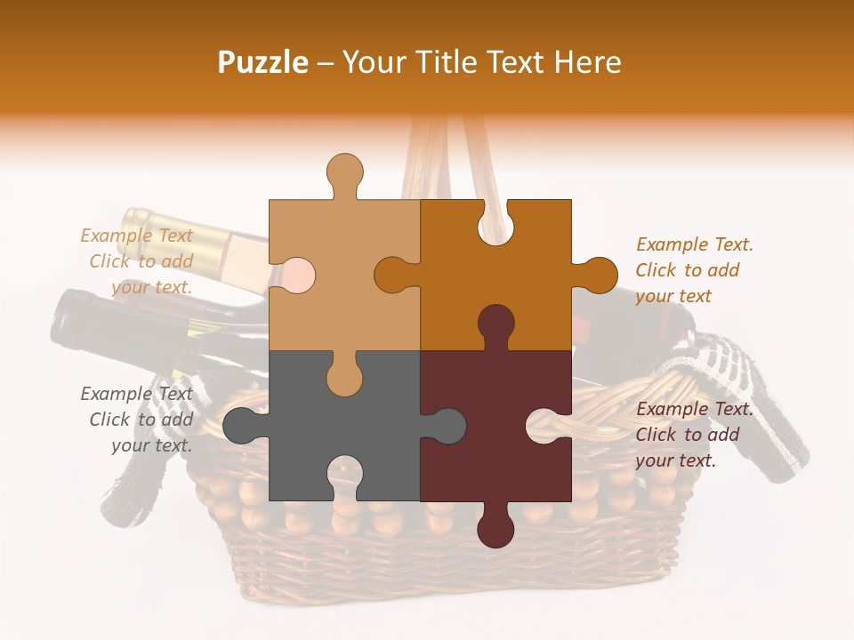 Winemaking Bottle Picnic PowerPoint Template