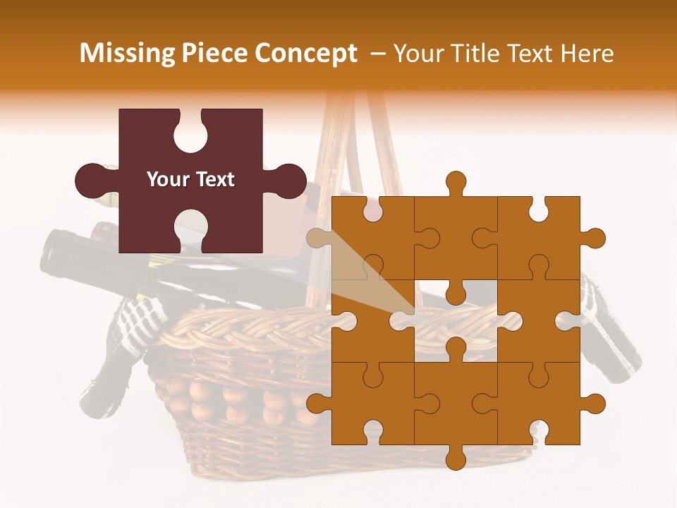 Winemaking Bottle Picnic PowerPoint Template