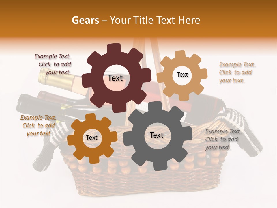 Winemaking Bottle Picnic PowerPoint Template