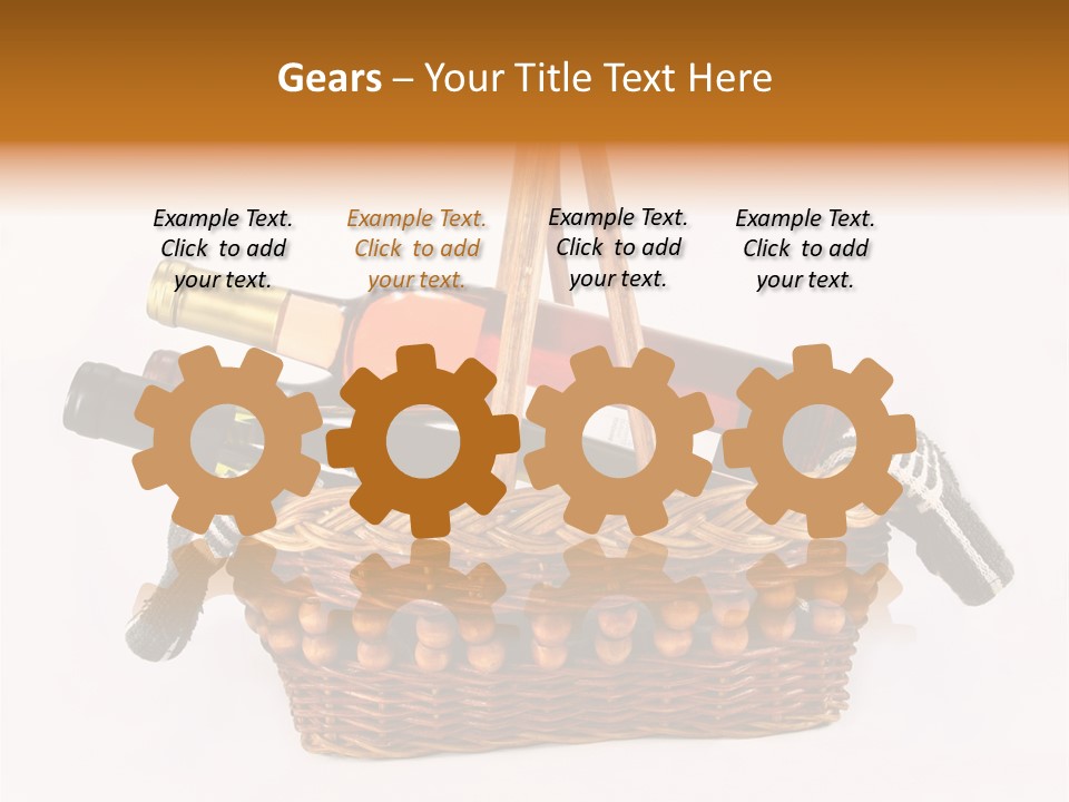 Winemaking Bottle Picnic PowerPoint Template