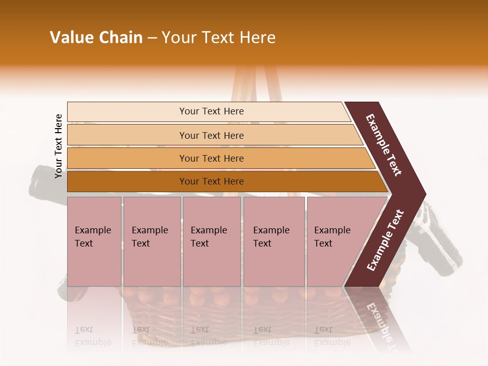 Winemaking Bottle Picnic PowerPoint Template